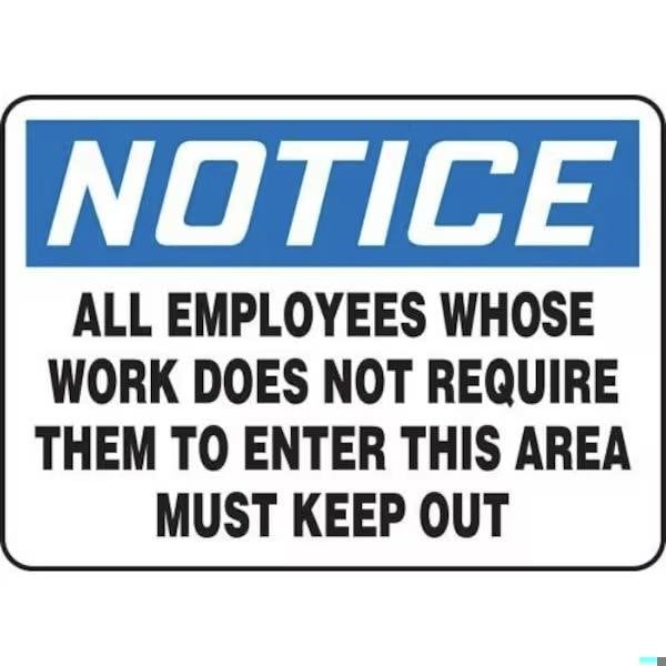 Accuform OSHA NOTICE SAFETY SIGN ALL MADC821VS MADC821VS - main